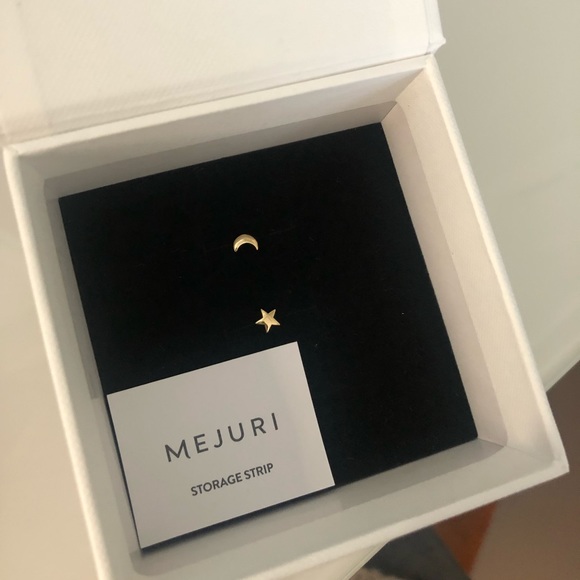Mejuri 24k Star&Moon Stubs